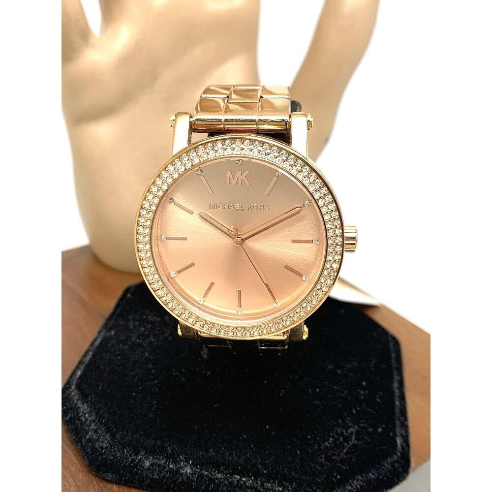 Michael Kors Women's Watch MK7346 Corey Quartz Rose Gold Stainless Steel 38mm